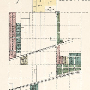 Vintage Map of Seelyville, Indiana 1907