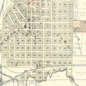 Vintage Map of Denison, Iowa 1908