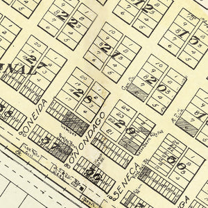 Vintage Map of Wisner, Nebraska 1908
