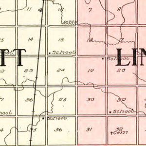 Vintage Map of Buena Vista County, Iowa 1908