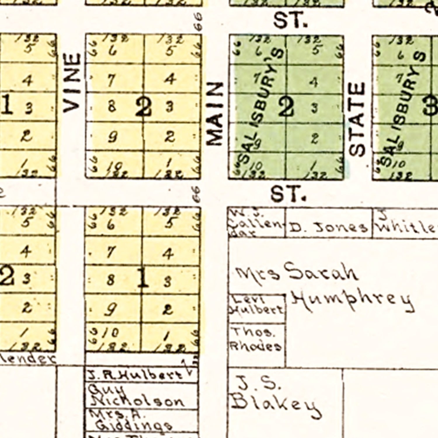 Vintage Map of Union Grove, Wisconsin 1908