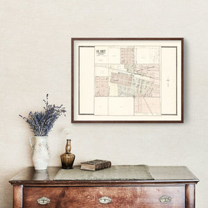 Vintage Map of De Smet, South Dakota 1909