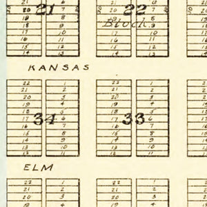 Vintage Map of Riley, Kansas 1909