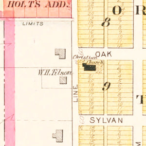 Vintage Map of Rosendale, Missouri 1909