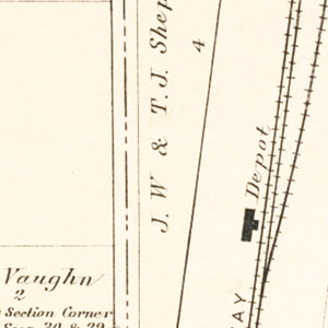 Vintage Map of Rea, Missouri 1909