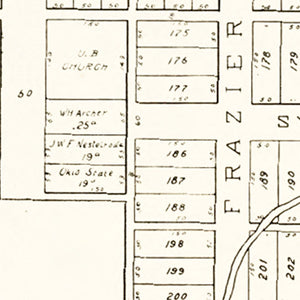 Vintage Map of Bairdstown, Ohio 1912