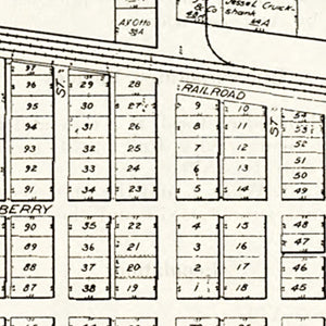Vintage Map of Hoytville, Ohio 1912