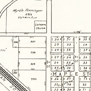 Vintage Map of Millbury, Ohio 1912