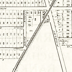 Vintage Map of Haskins, Ohio 1912