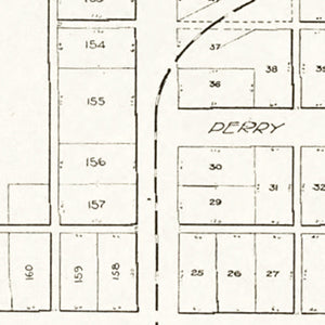 Vintage Map of Custar, Ohio 1912