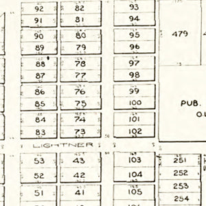 Vintage Map of Bradner, Ohio 1912