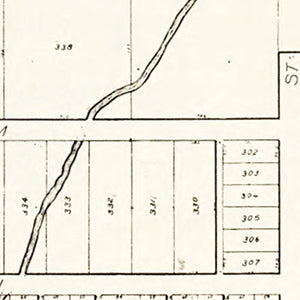 Vintage Map of Rising Sun, Ohio 1912