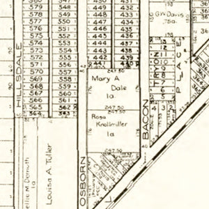 Vintage Map of Rossford, Ohio 1912