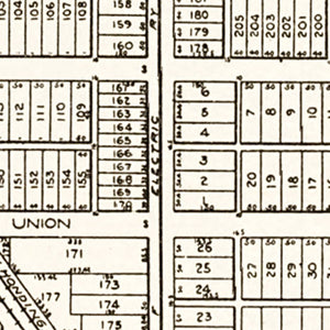 Vintage Map of Walbridge, Ohio 1912
