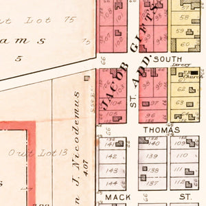 Vintage Map of Gratis, Ohio 1912