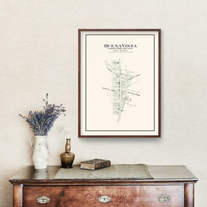 Vintage Map of Buena Vista, Ohio 1913