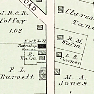 Vintage Map of Buena Vista, Ohio 1913