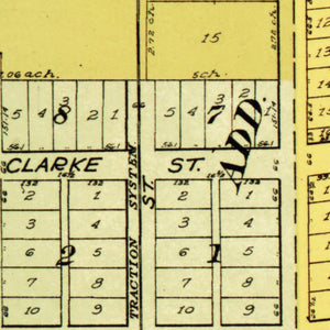 Vintage Map of Heyworth, Illinois 1914