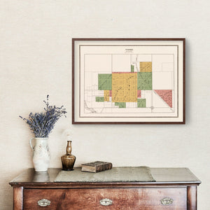 Vintage Map of Panora, Iowa 1917