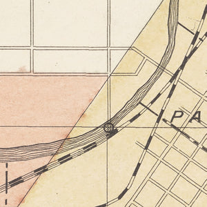 Vintage Map of Mankato, Minnesota 1921