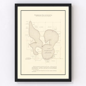 Vintage Lake Washington, MN Map 1921
