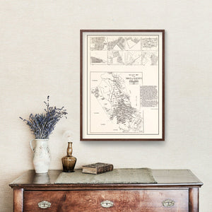 Vintage Map of Saugus, Massachusetts 1924