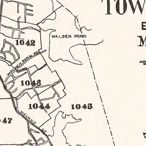 Vintage Map of Saugus, Massachusetts 1924