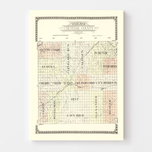Vintage Map of Cheyenne County, Kansas 1928