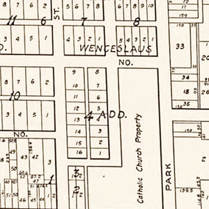 Vintage Map of New Prague, Minnesota 1928