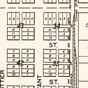 Vintage Map of Ottawa, Minnesota 1928