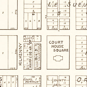 Vintage Map of Le Sueur Center, Minnesota 1928