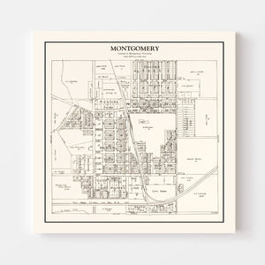 Vintage Map of Montgomery, Minnesota 1928