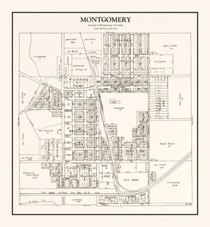 Vintage Map of Montgomery, Minnesota 1928