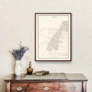 Vintage Map of Le Sueur, Minnesota 1928