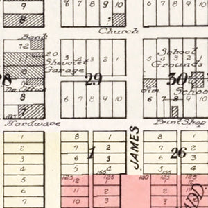Vintage Map of Tremont, Illinois 1929