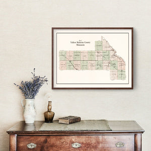 Vintage Map of Yellow Medicine County, Minnesota 1929