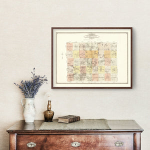 Vintage Map of Becker County, Minnesota 1929