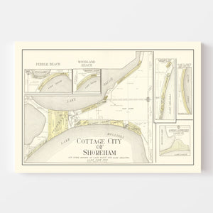 Vintage Map of Shoreham, Minnesota 1929