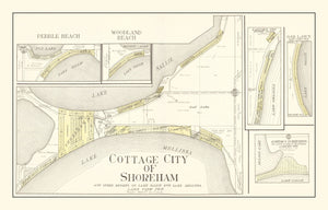Vintage Map of Shoreham, Minnesota 1929
