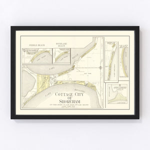 Vintage Map of Shoreham, Minnesota 1929