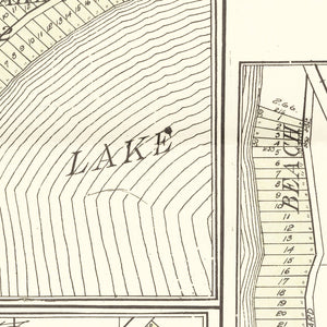 Vintage Map of Detroit Lake Resorts, Minnesota 1929