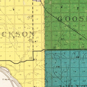 Vintage Map of Charles Mix County, South Dakota 1931