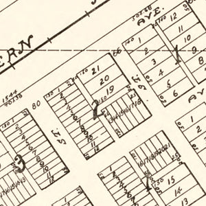 Vintage Map of Alamo, North Dakota 1937