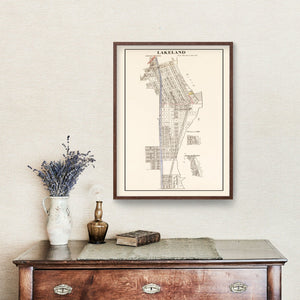 Vintage Map of Lakeland, Minnesota 1938