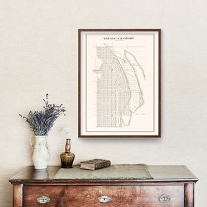 Vintage Map of Bayport, Minnesota 1938