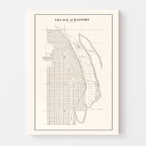 Vintage Map of Bayport, Minnesota 1938