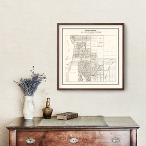 Vintage Map of Mahtomedi, Minnesota 1938