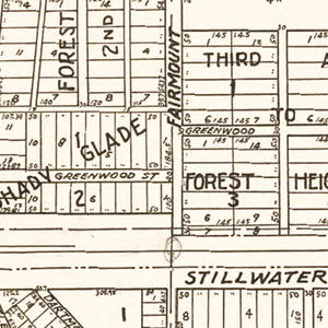 Vintage Map of Mahtomedi, Minnesota 1938