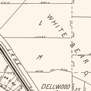 Vintage Map of Dellwood, Minnesota 1938