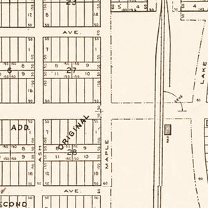 Vintage Map of Forest Lake, Minnesota 1938